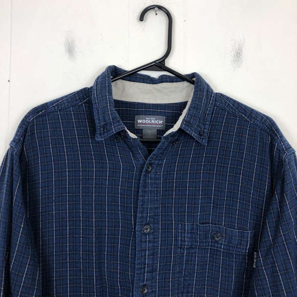 Woolrich Classic Plaid Flannel Shirt Sz L - Picture 4 of 10